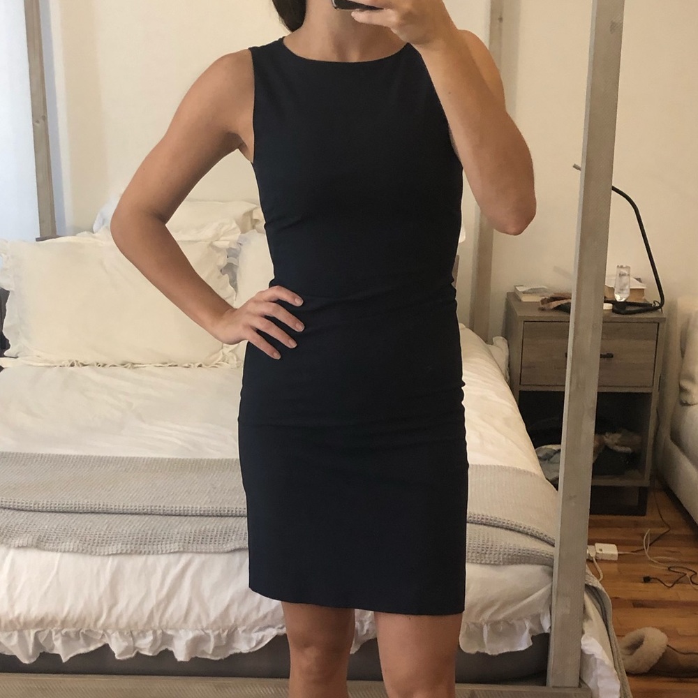 Theory Navy Fitted Dress